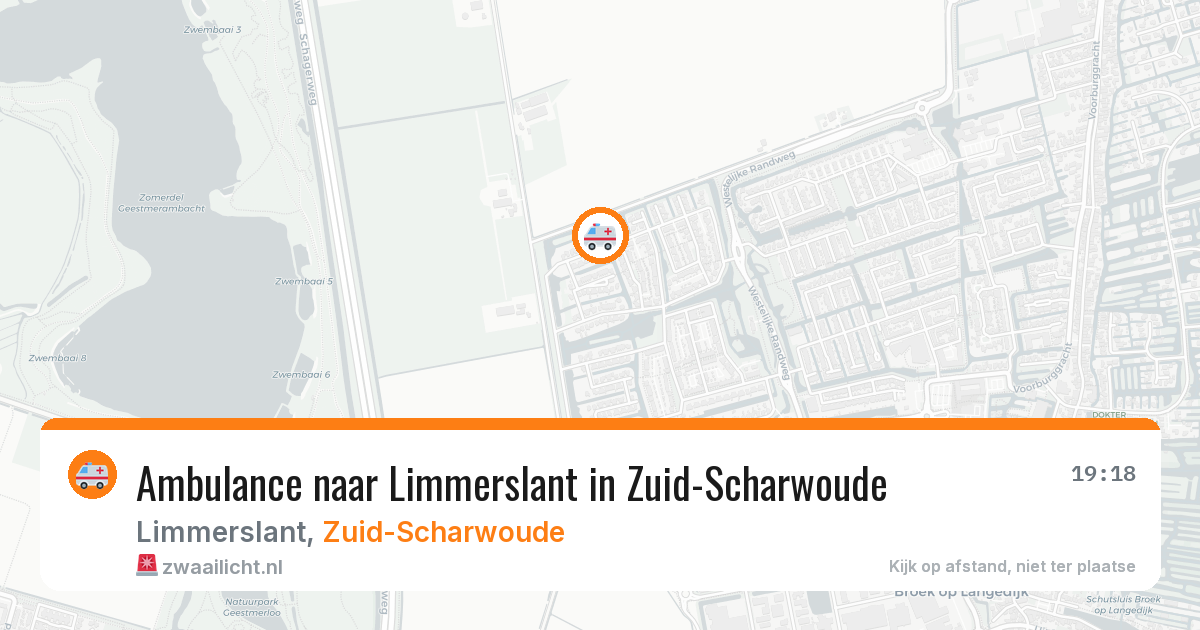 Ambulance naar Limmerslant in Zuid-Scharwoude — 8 aug 2026