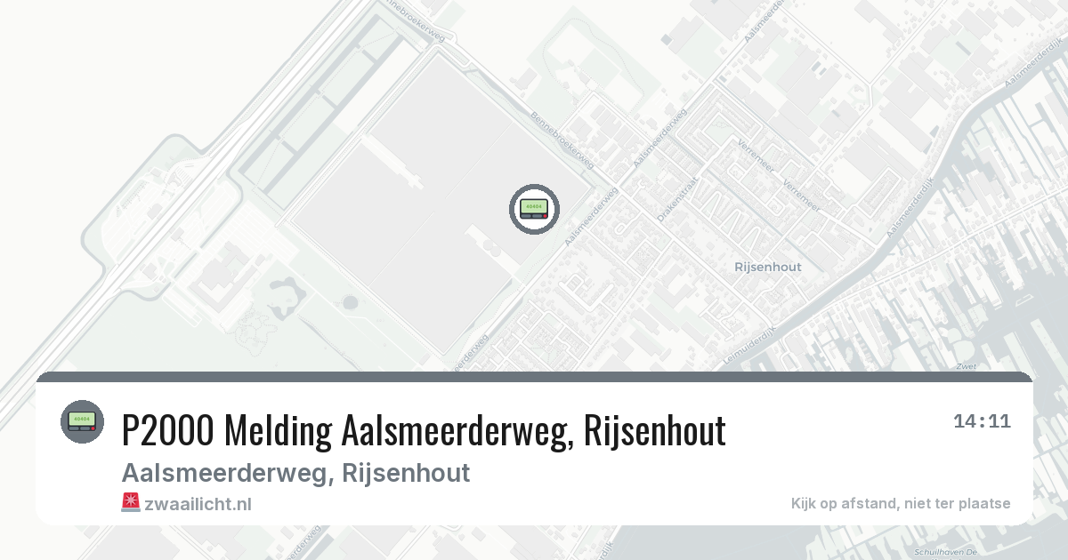 P2000 Melding Aalsmeerderweg, Rijsenhout — 10 aug 2026
