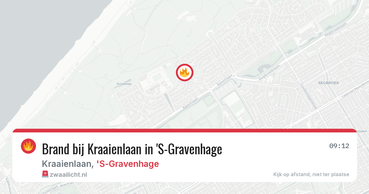 Brand bij Kraaienlaan in 'S-Gravenhage — 24 jun 2026