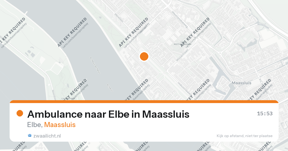 Ambulance naar Elbe in Maassluis — 26 aug 2026