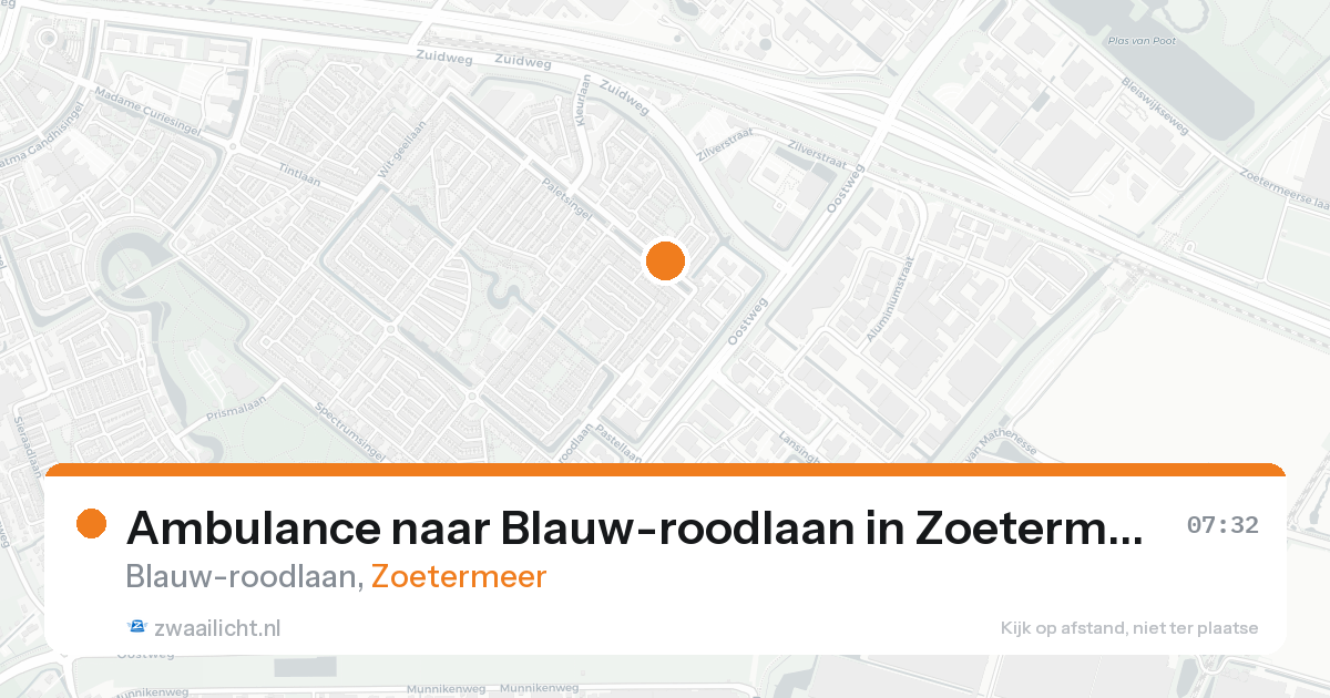 Ambulance naar Blauw-roodlaan in Zoetermeer — 8 feb 2026