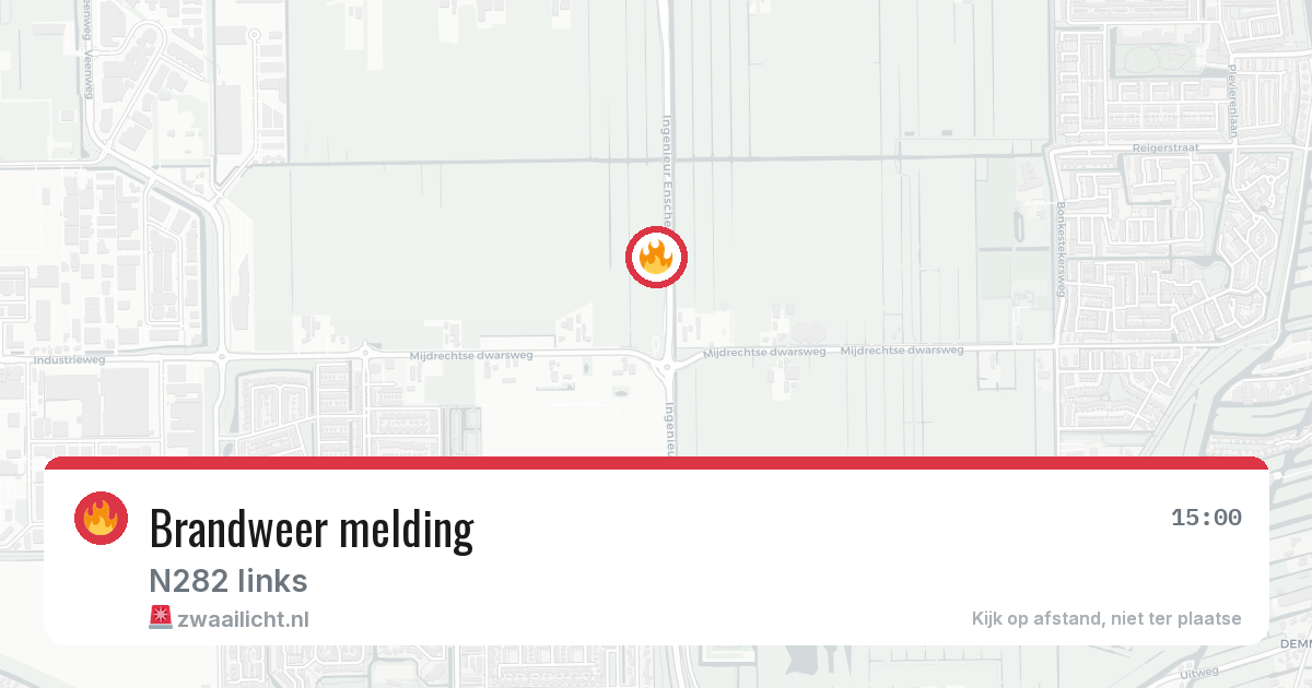 Brandweer melding — 10 apr 2026