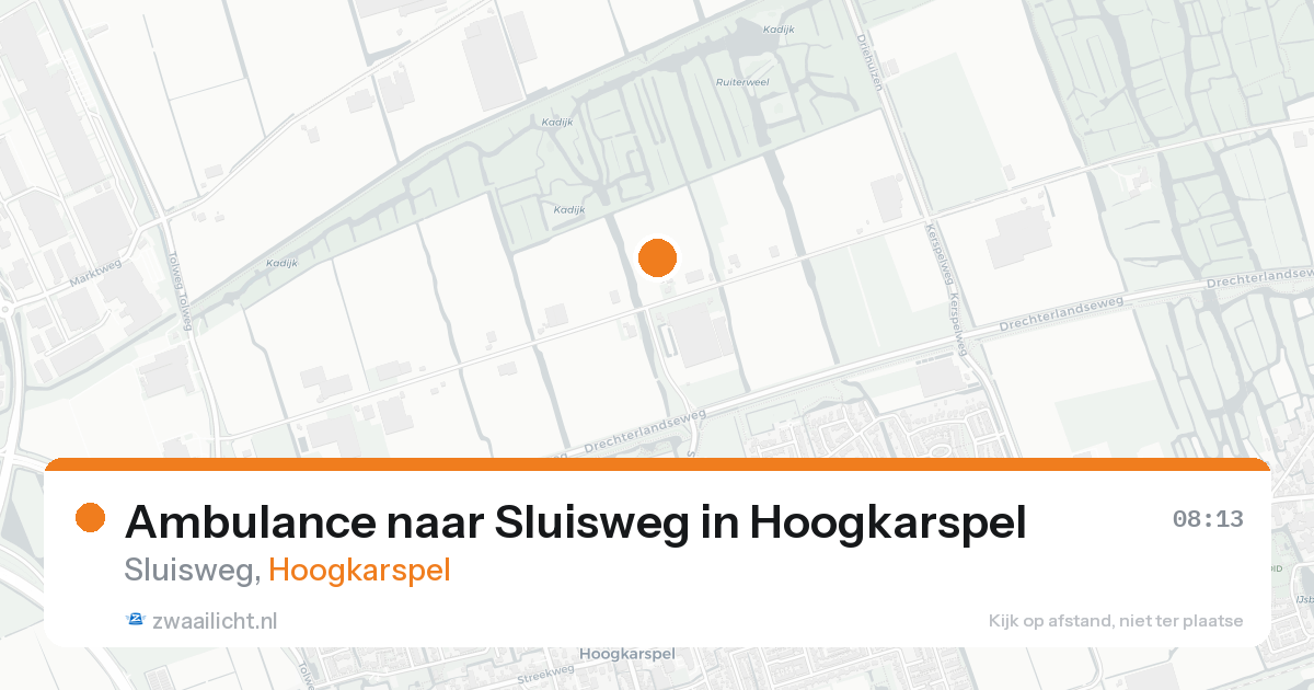 Ambulance naar Sluisweg in Hoogkarspel — 17 mei 2026