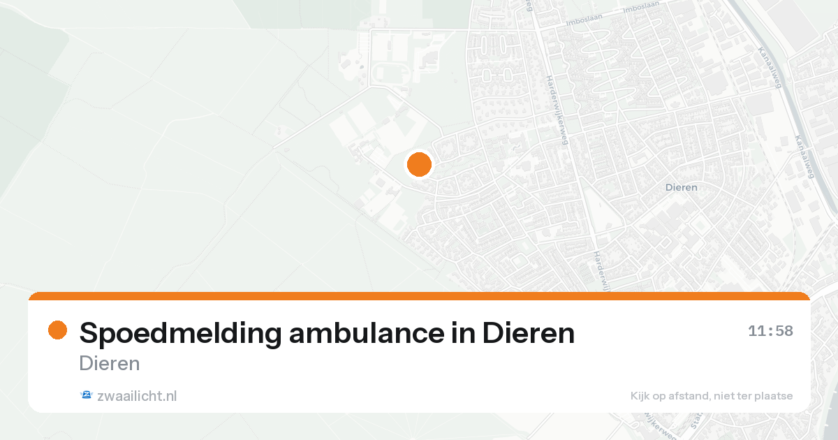 Spoedmelding ambulance in Dieren — 16 aug 2026