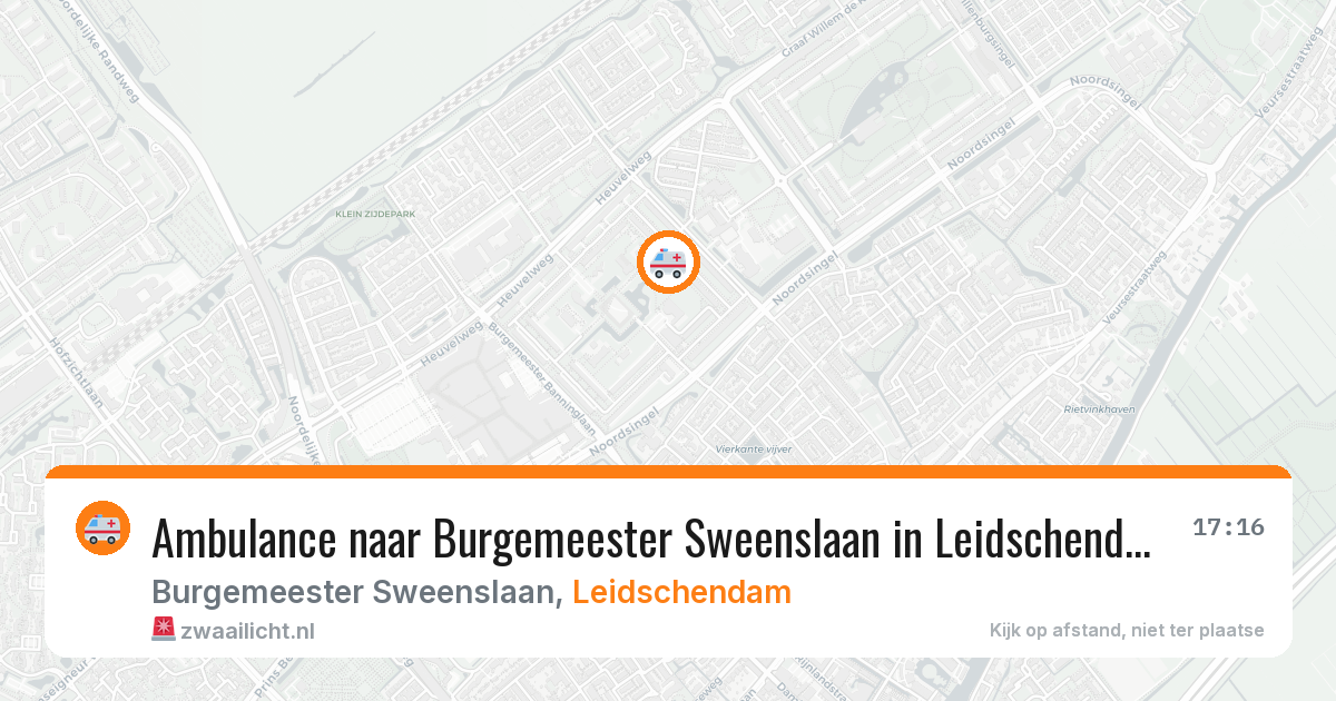 Ambulance naar Burgemeester Sweenslaan in Leidschendam — 30 jun 2026
