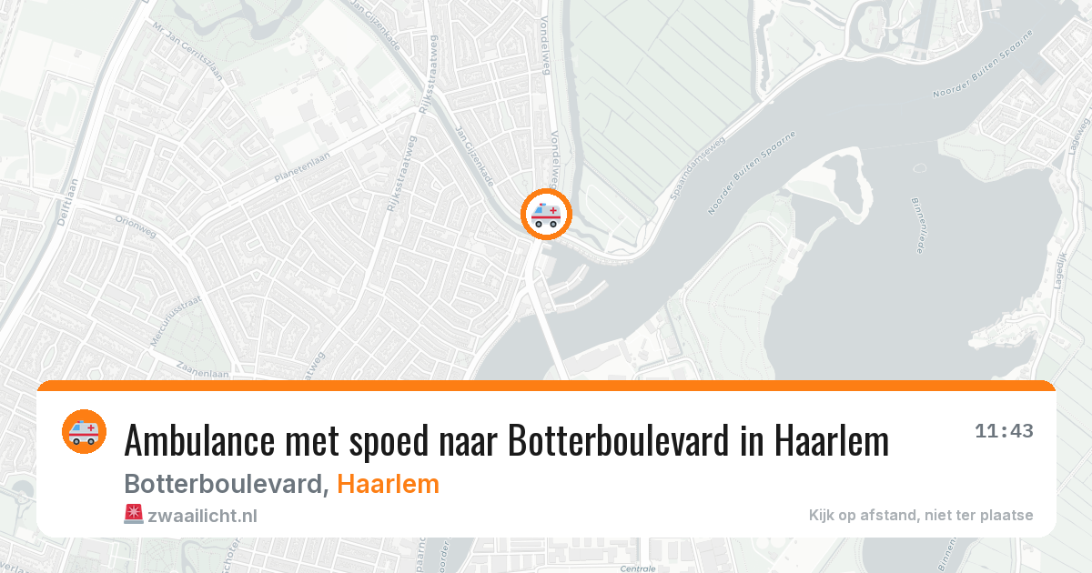 Ambulance met spoed naar Botterboulevard in Haarlem — 6 mei 2026