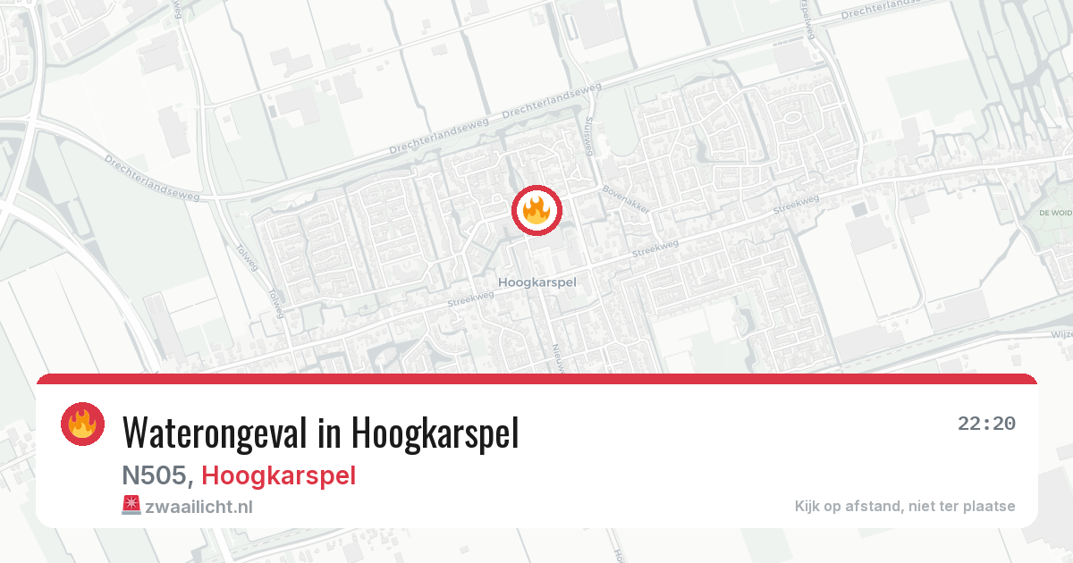 Waterongeval in Hoogkarspel — 3 mei 2026