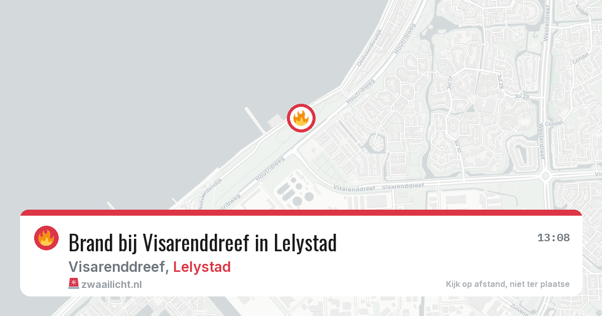 Brand bij Visarenddreef in Lelystad — 6 jul 2026