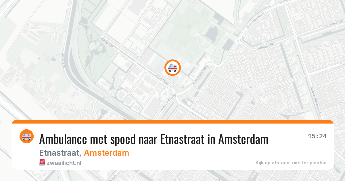 Ambulance met spoed naar Etnastraat in Amsterdam — 10 jul 2026