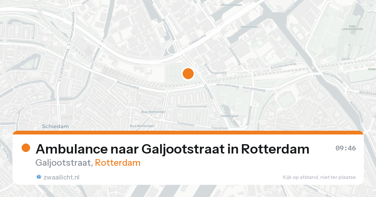 Ambulance naar Galjootstraat in Rotterdam — 27 mei 2026