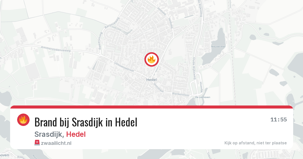 Brand bij Srasdijk in Hedel — 21 apr 2026