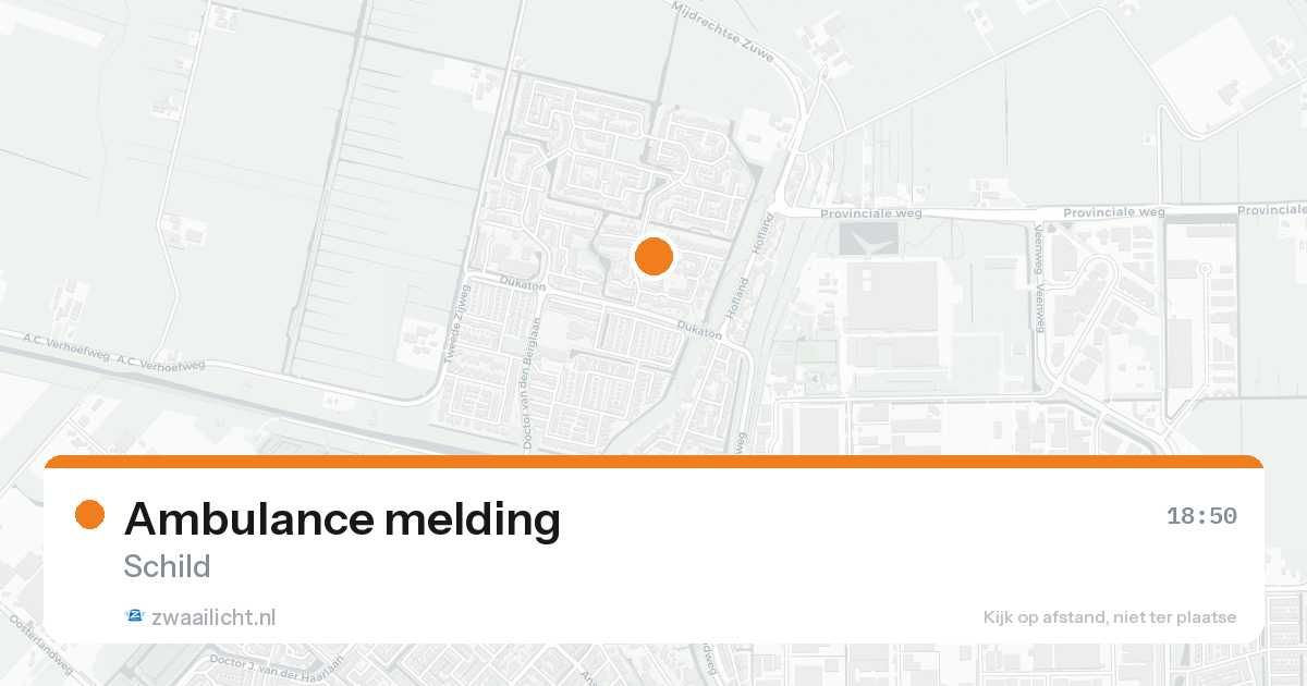 Ambulance melding — 12 mei 2026
