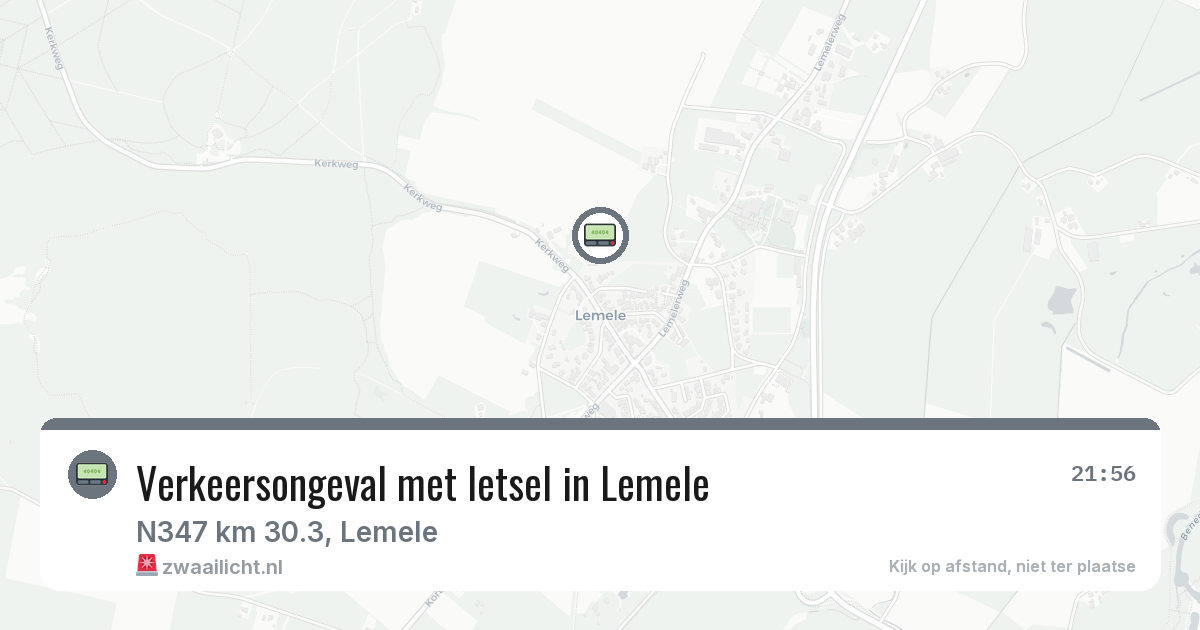 Verkeersongeval met letsel in Lemele — 9 jun 2026