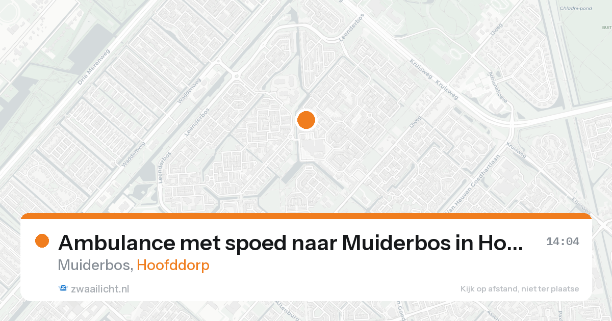 Ambulance met spoed naar Muiderbos in Hoofddorp — 3 jun 2026