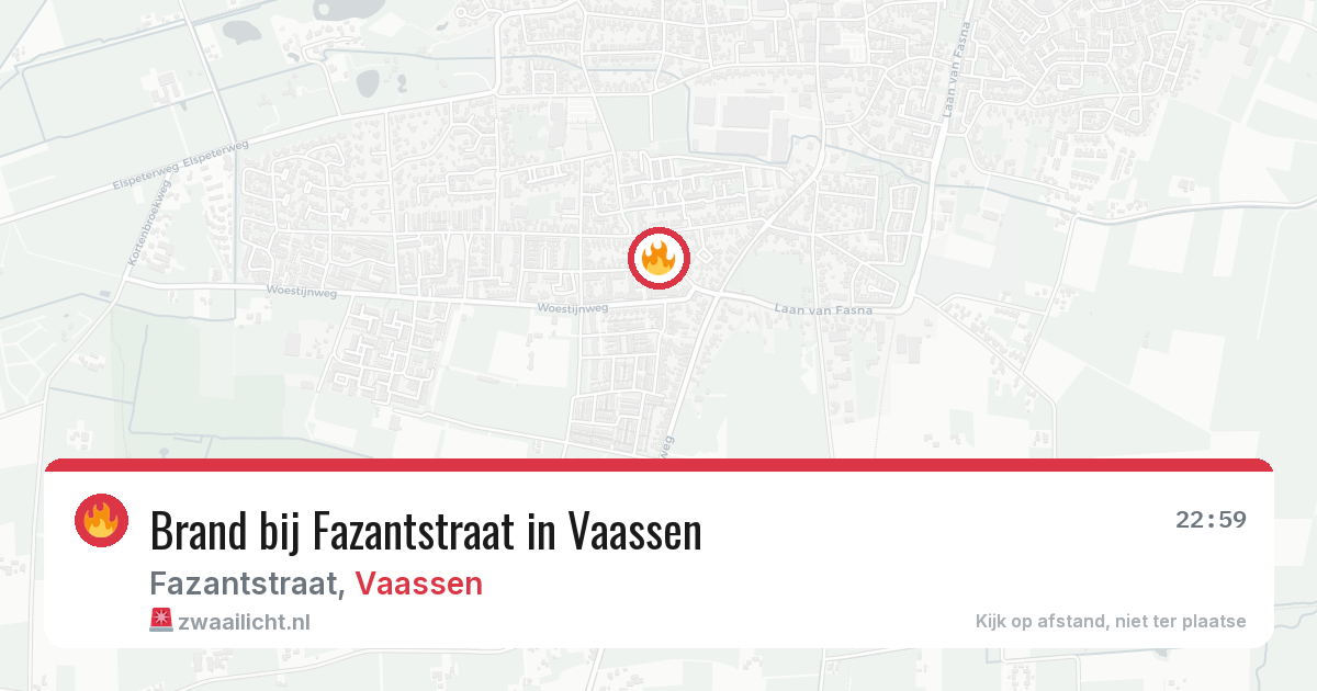 Brand bij Fazantstraat in Vaassen — 2 apr 2026