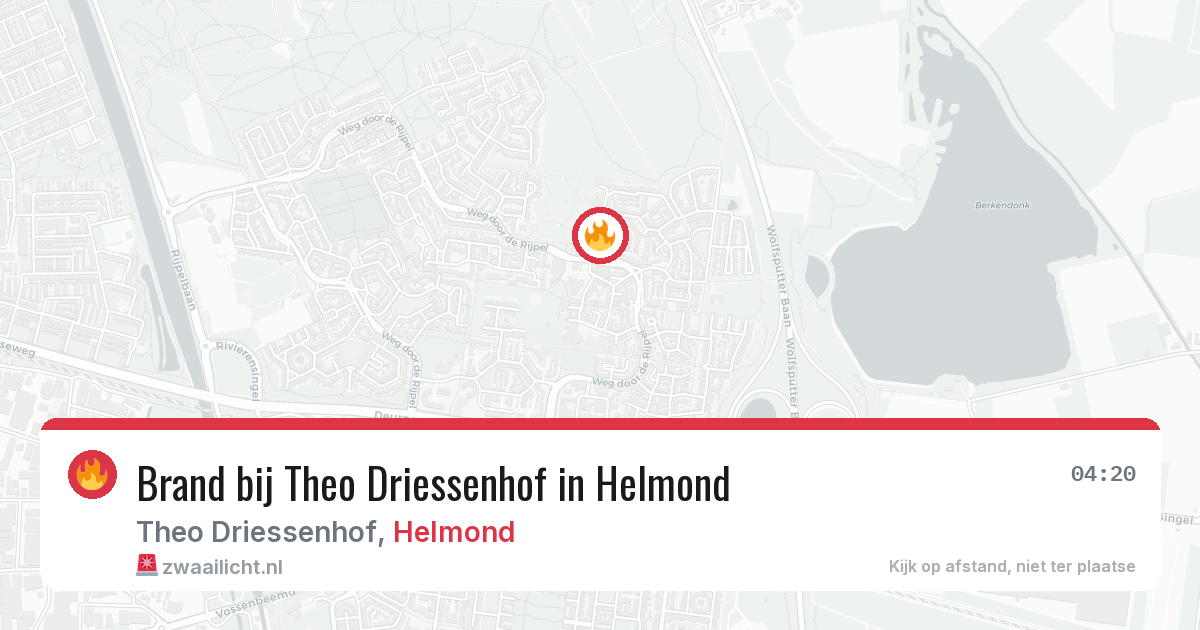 Brand bij Theo Driessenhof in Helmond — 8 apr 2026