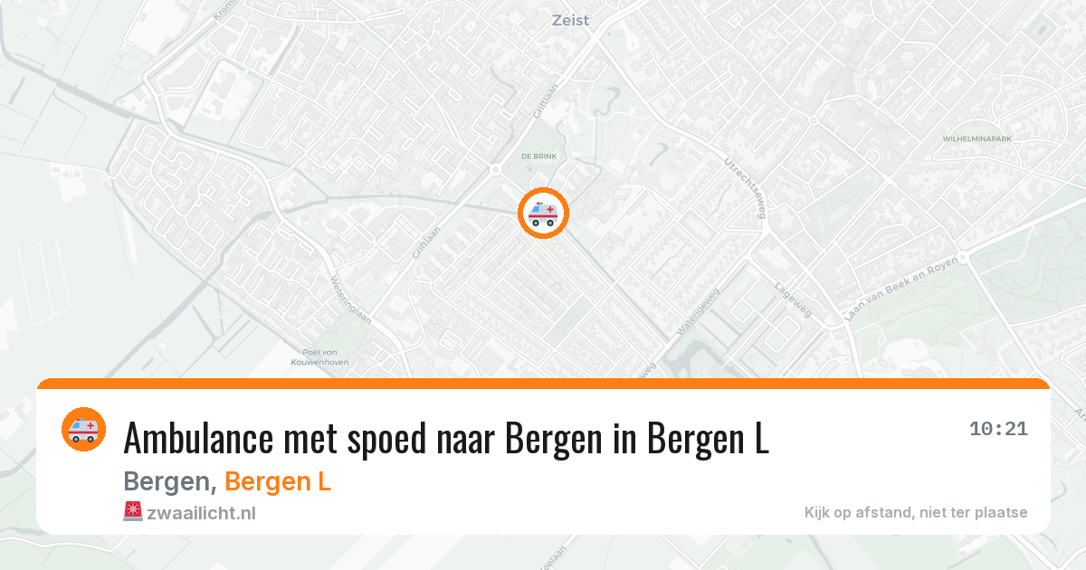 Ambulance met spoed naar Bergen in Bergen L — 20 jan 2026