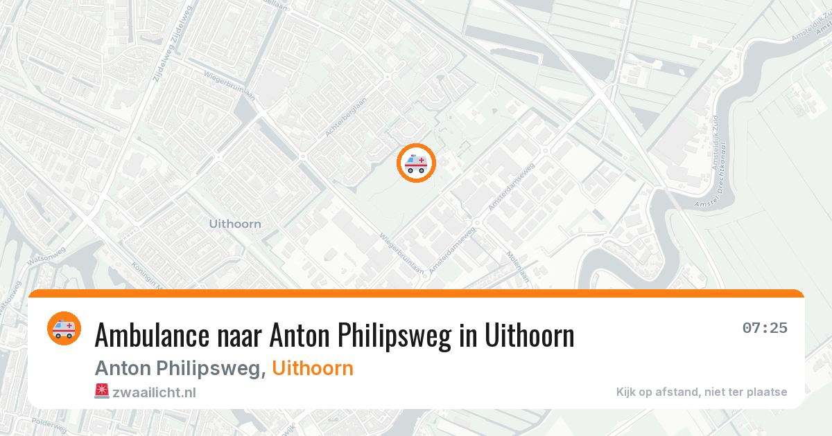 Ambulance naar Anton Philipsweg in Uithoorn — 17 mei 2026