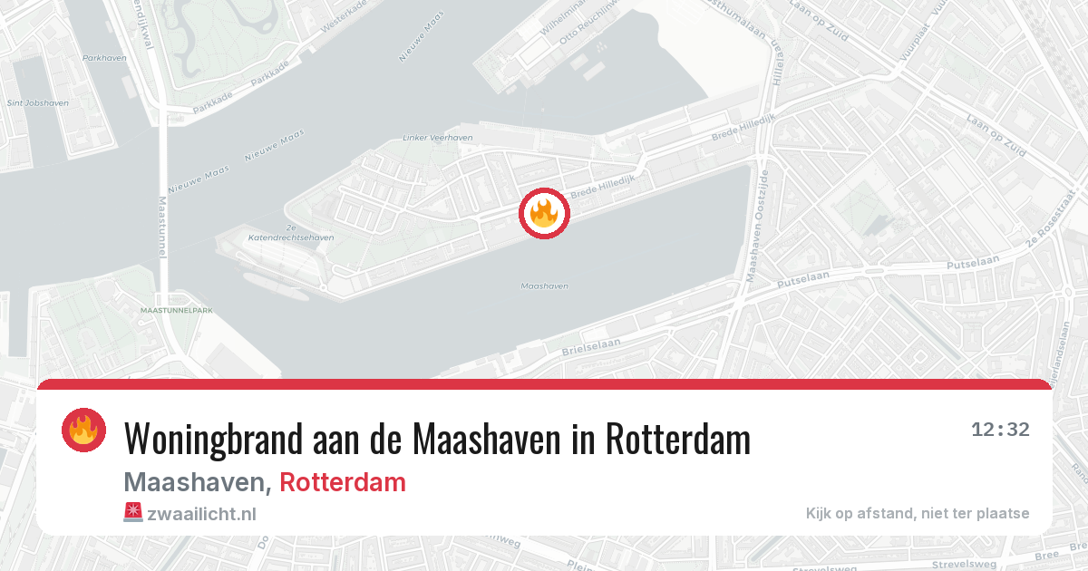 Woningbrand aan de Maashaven in Rotterdam — 8 feb 2026
