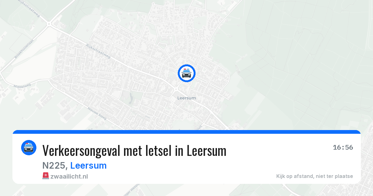 Verkeersongeval met letsel in Leersum — 26 mrt 2026