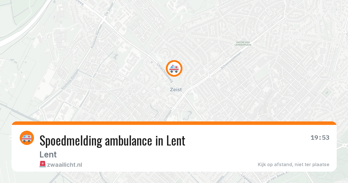 Spoedmelding ambulance in Lent — 21 jan 2026