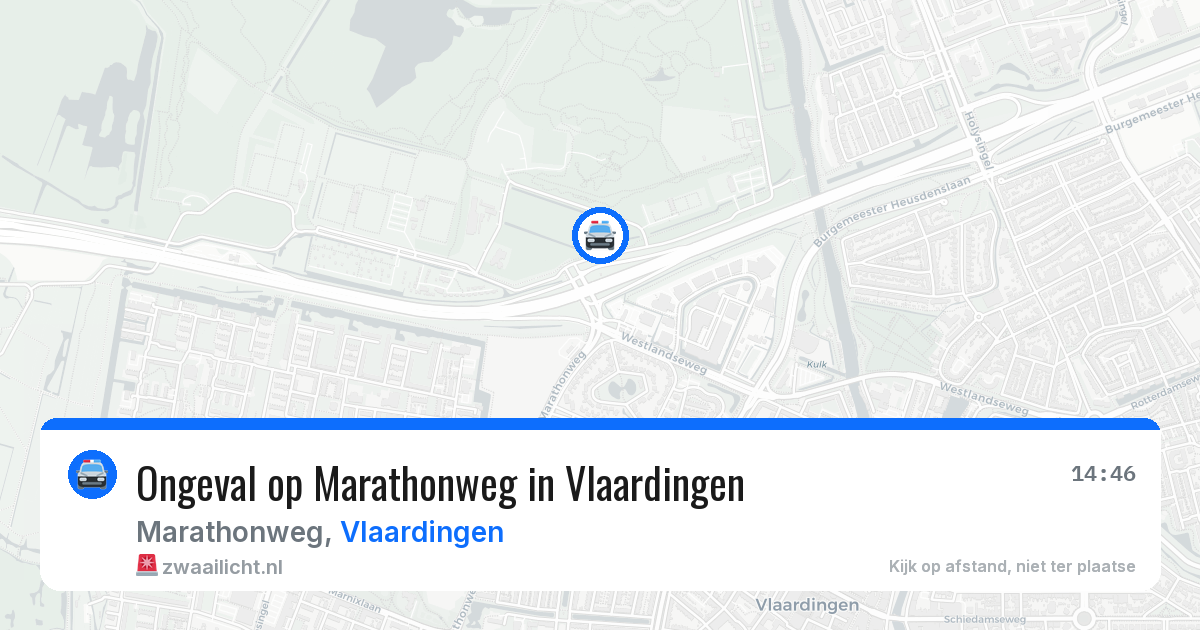 Ongeval op Marathonweg in Vlaardingen — 25 jun 2026