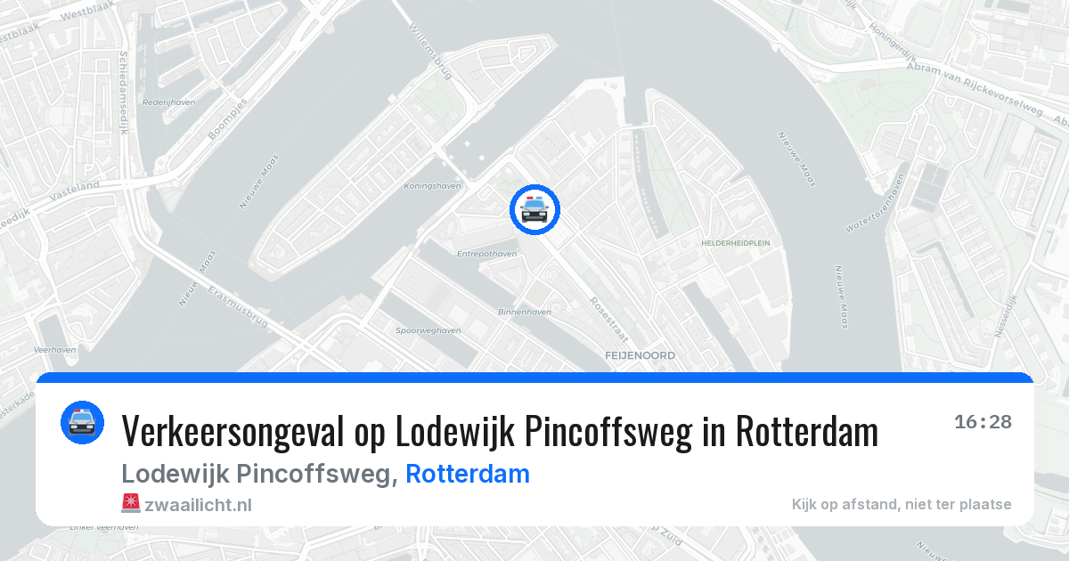 Verkeersongeval op Lodewijk Pincoffsweg in Rotterdam — 30 mei 2026