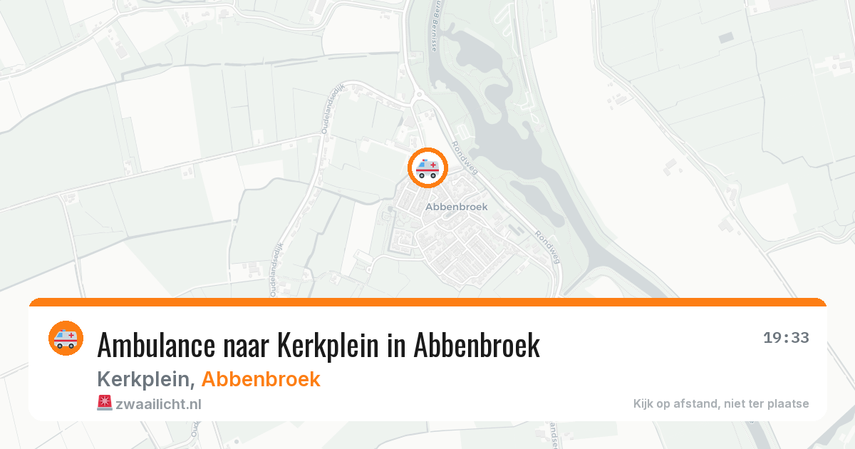 Ambulance naar Kerkplein in Abbenbroek — 11 aug 2026