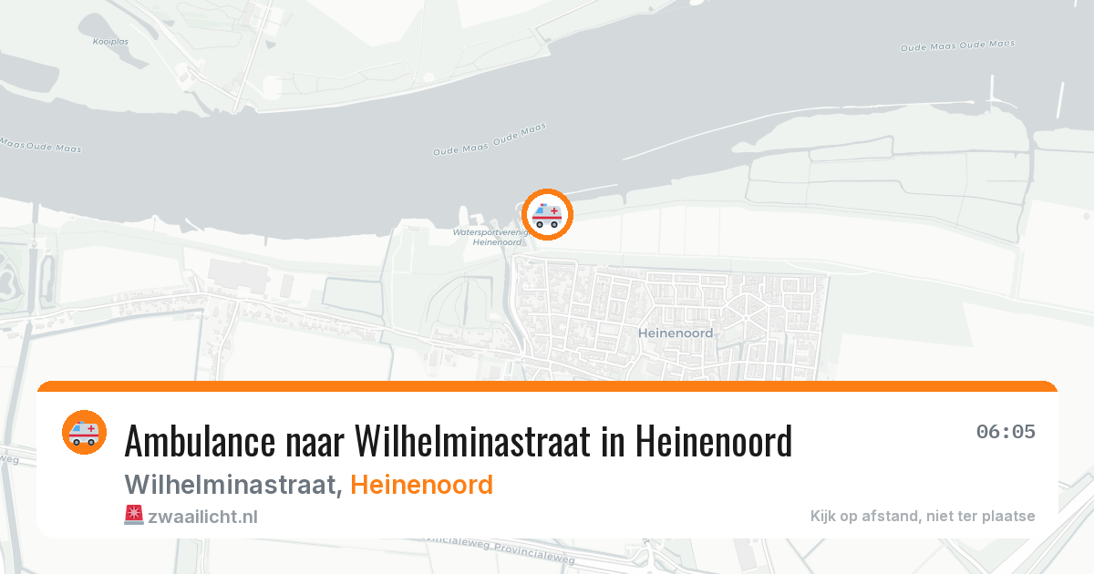 Ambulance naar Wilhelminastraat in Heinenoord — 7 mrt 2026
