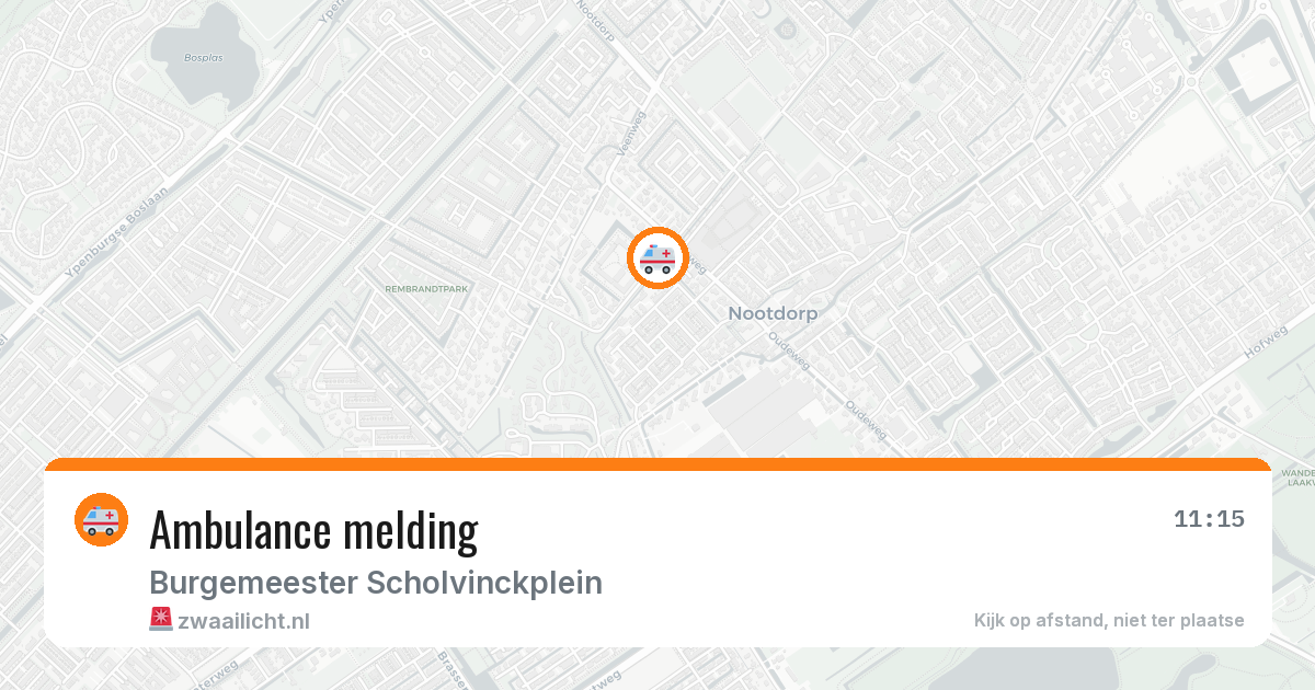 Ambulance melding — 2 aug 2026