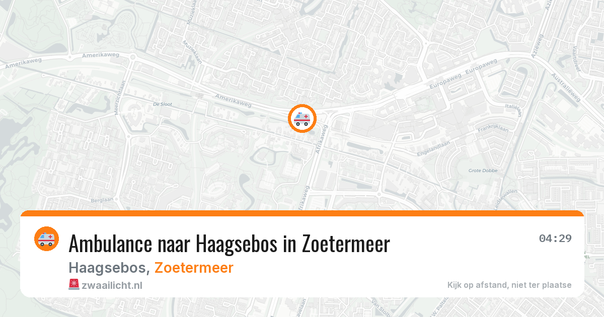 Ambulance naar Haagsebos in Zoetermeer — 8 feb 2026