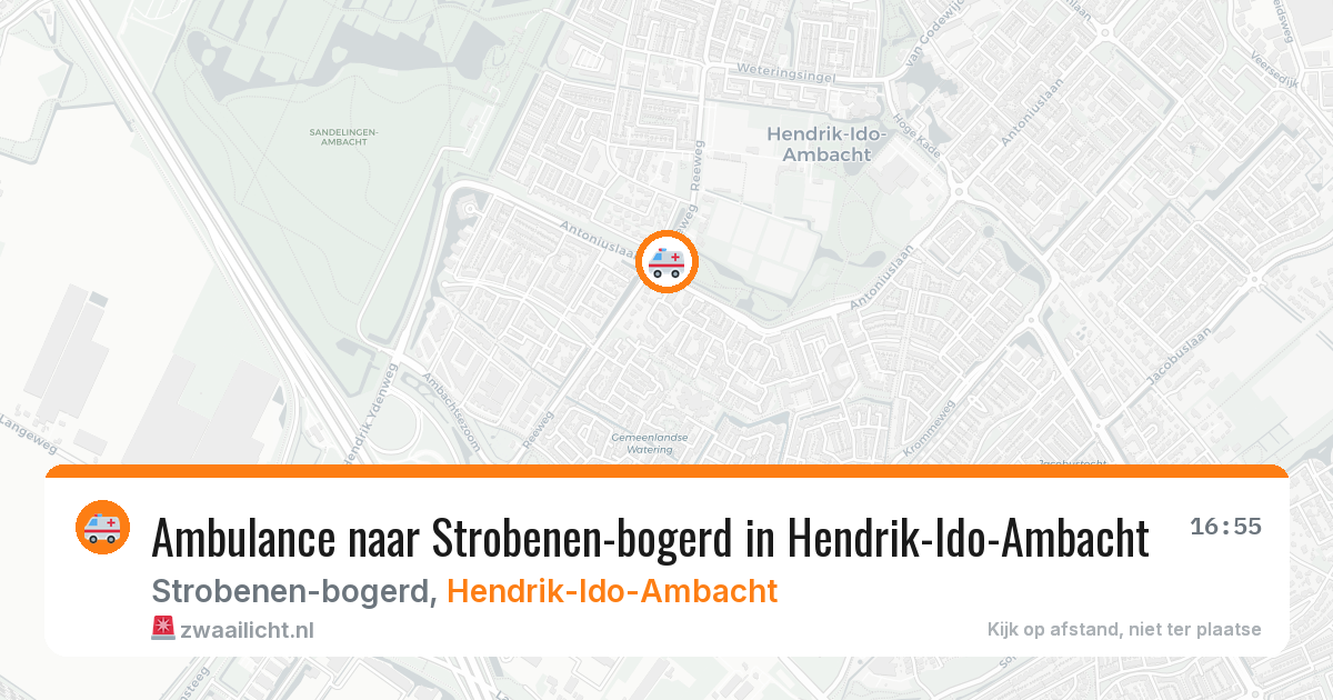 Ambulance naar Strobenen-bogerd in Hendrik-Ido-Ambacht — 12 apr 2026