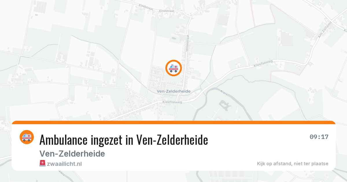 Ambulance ingezet in Ven-Zelderheide — 20 jun 2026