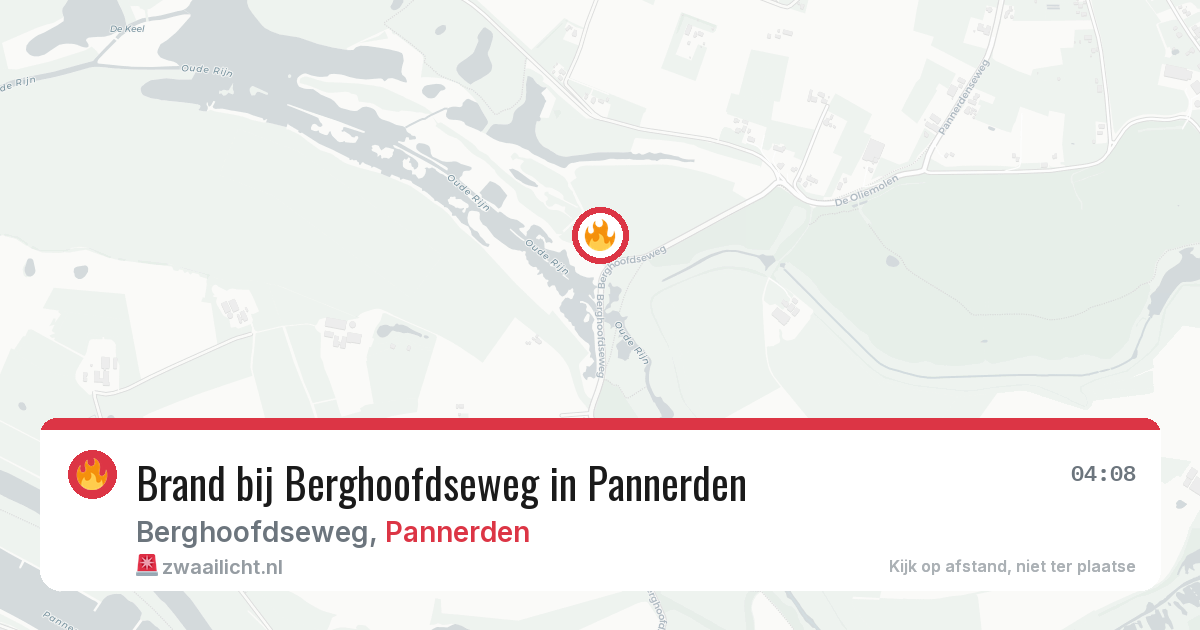 Brand bij Berghoofdseweg in Pannerden — 25 mrt 2026