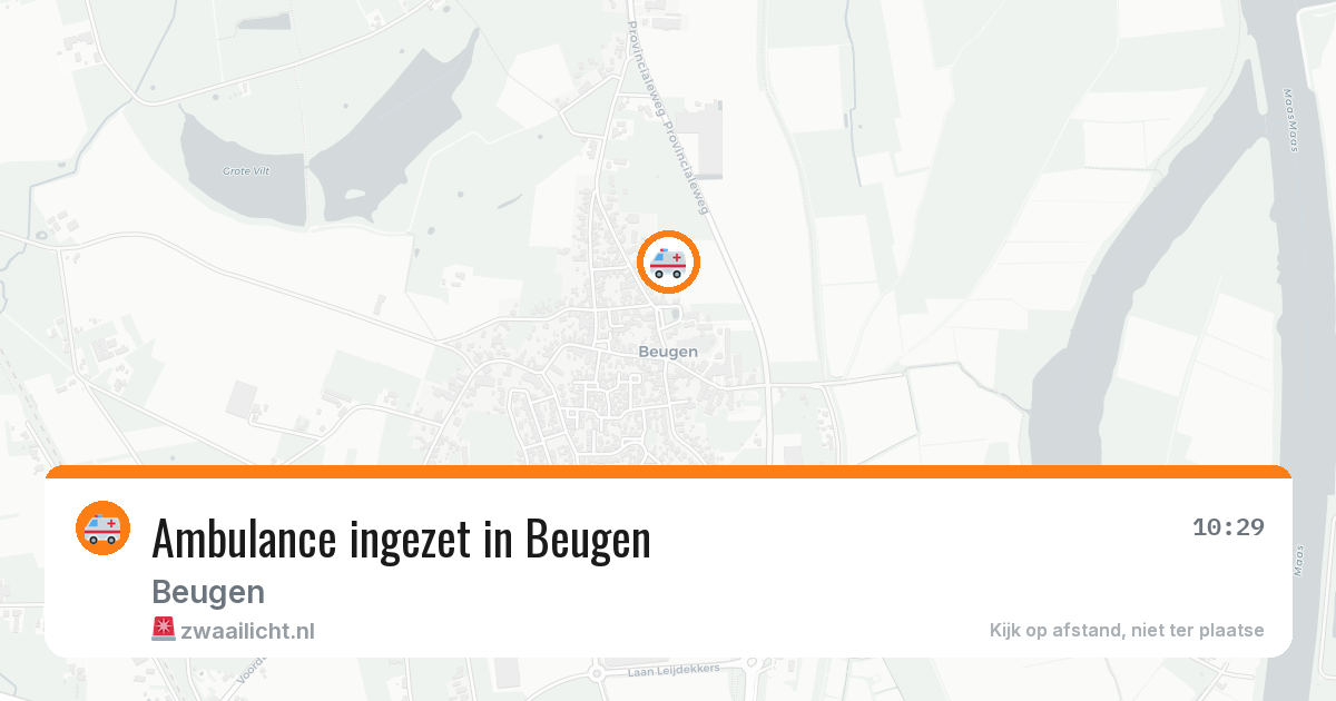 Ambulance ingezet in Beugen — 31 jul 2026