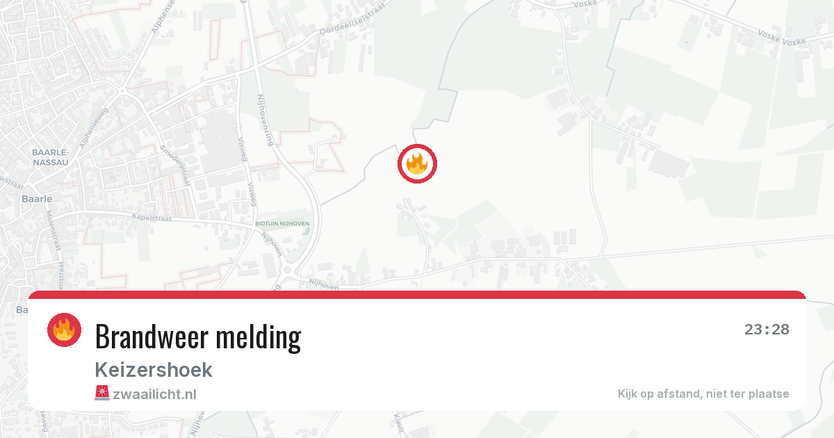 Brandweer melding — 13 jun 2026