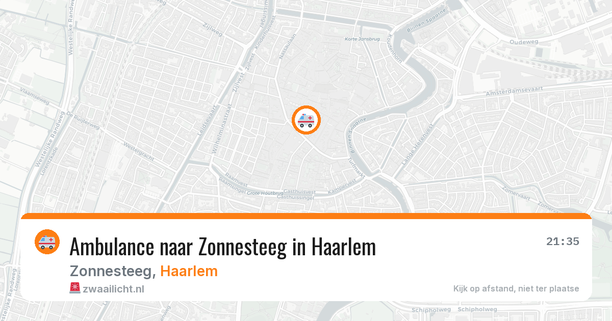 Ambulance naar Zonnesteeg in Haarlem — 8 aug 2026
