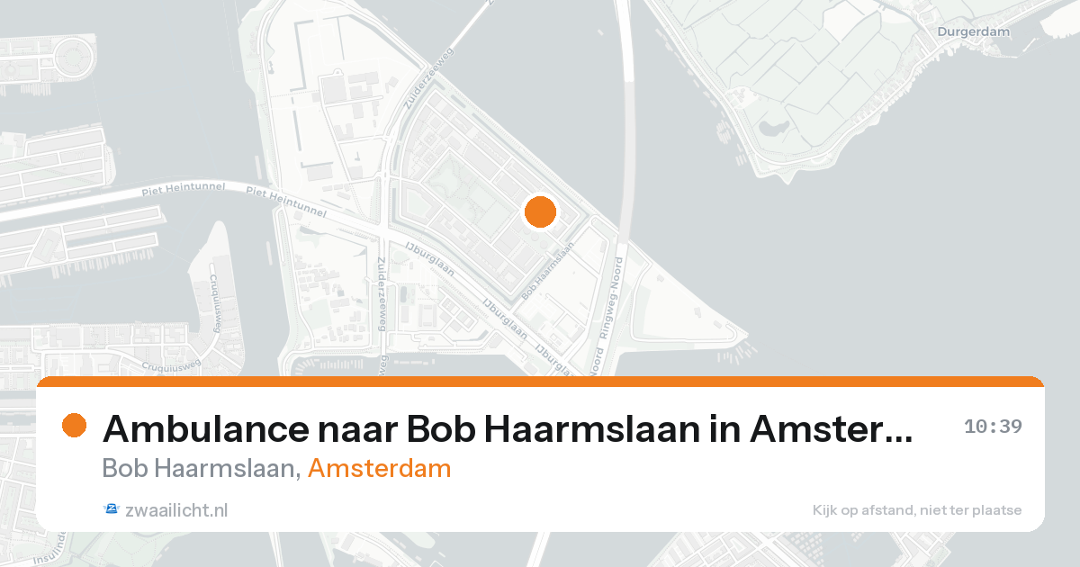 Ambulance naar Bob Haarmslaan in Amsterdam — 26 aug 2026