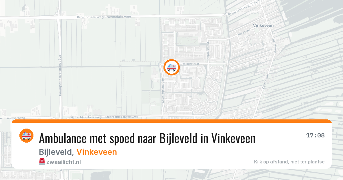 Ambulance met spoed naar Bijleveld in Vinkeveen — 7 jul 2026