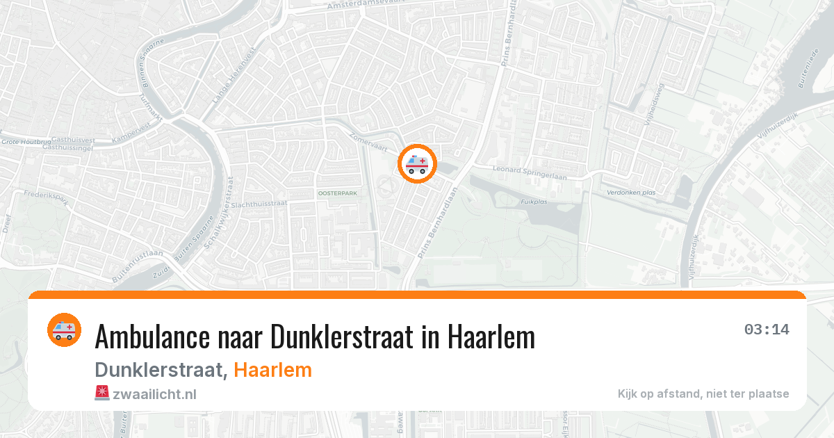 Ambulance naar Dunklerstraat in Haarlem — 7 apr 2026