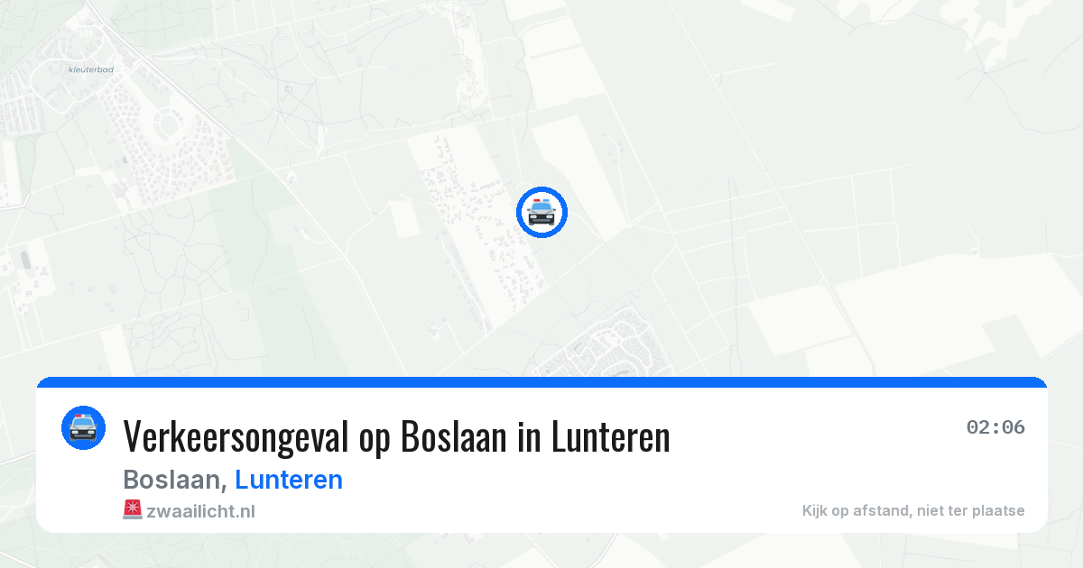 Verkeersongeval op Boslaan in Lunteren — 18 jul 2026