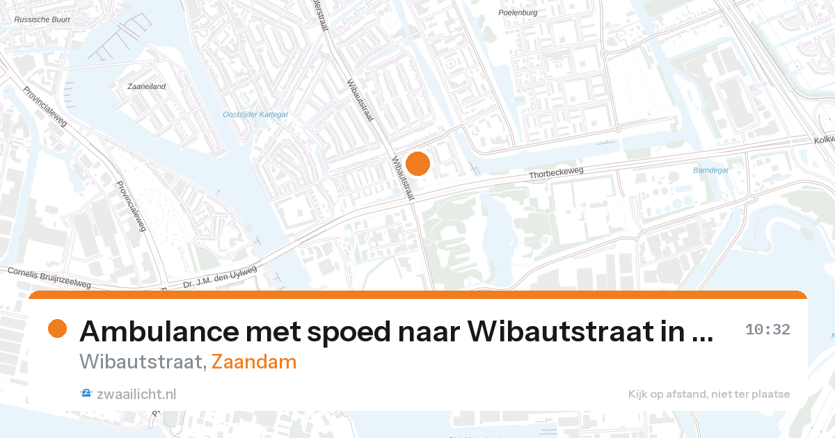 Ambulance met spoed naar Wibautstraat in Zaandam — 13 jun 2026