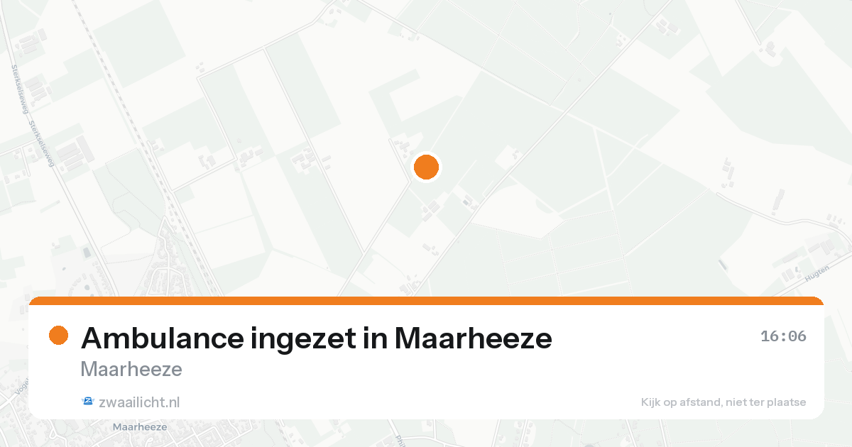 Ambulance ingezet in Maarheeze — 20 aug 2026