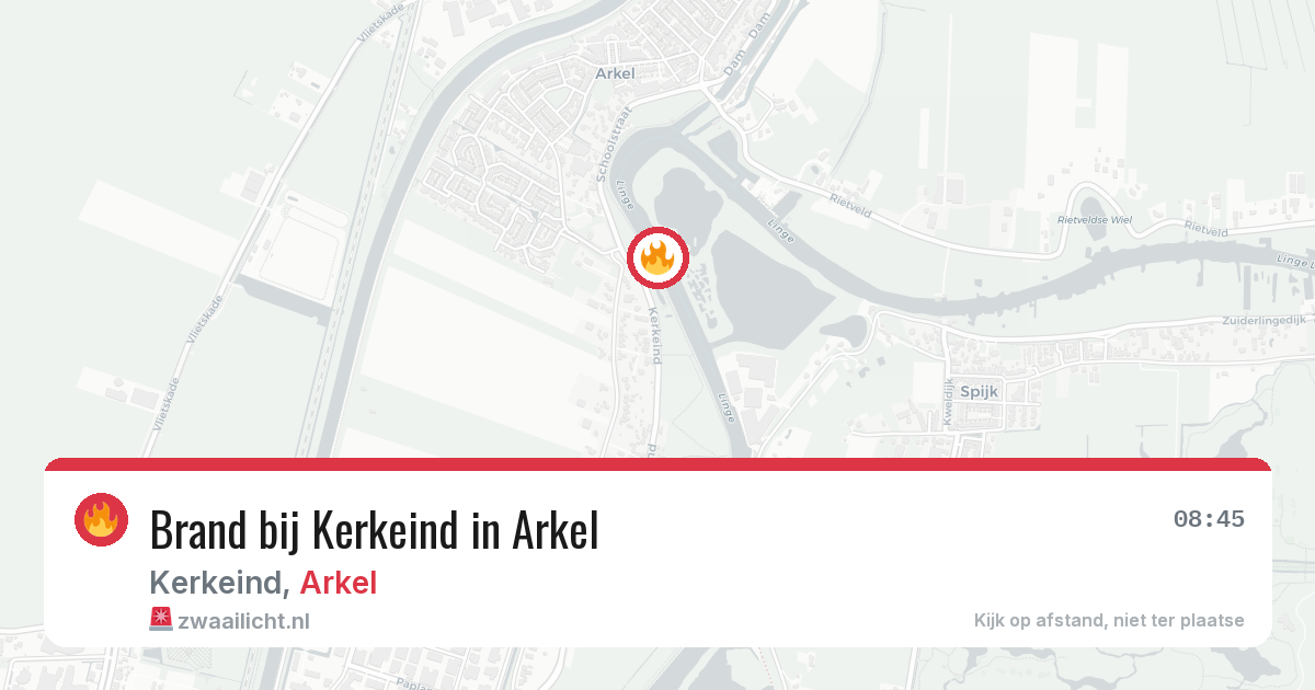 Brand bij Kerkeind in Arkel — 20 jun 2026