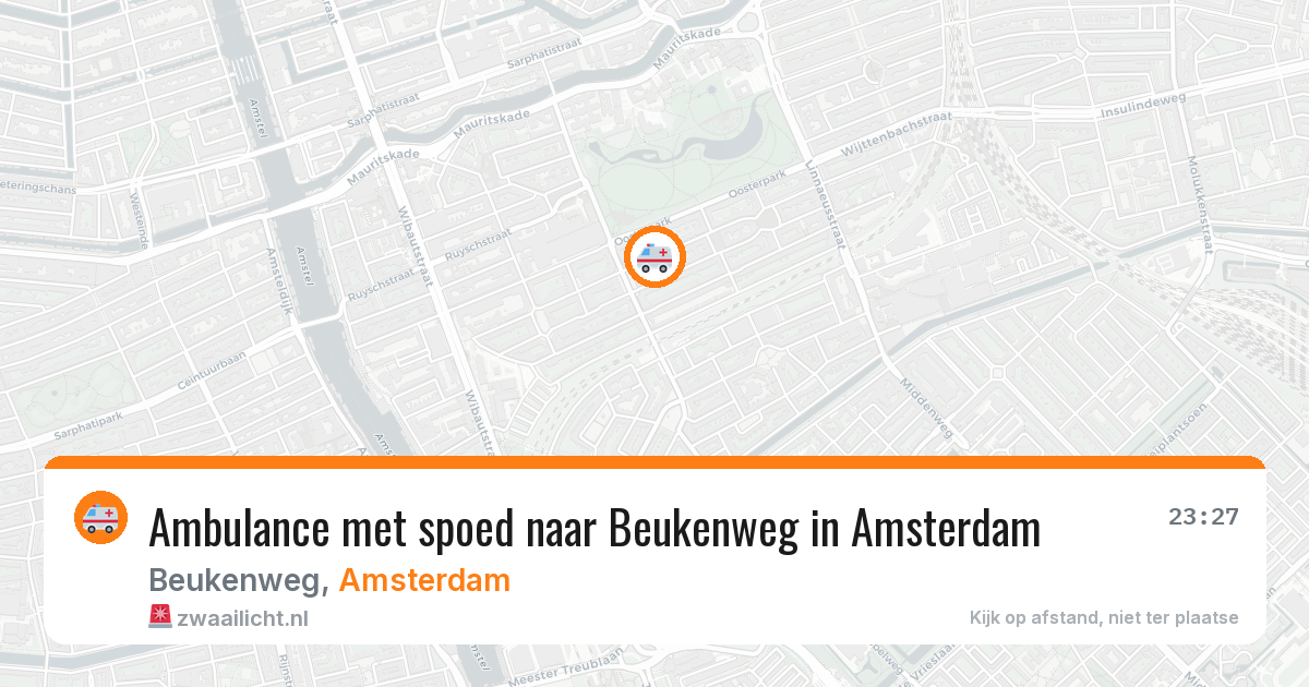 Ambulance met spoed naar Beukenweg in Amsterdam — 3 jun 2026