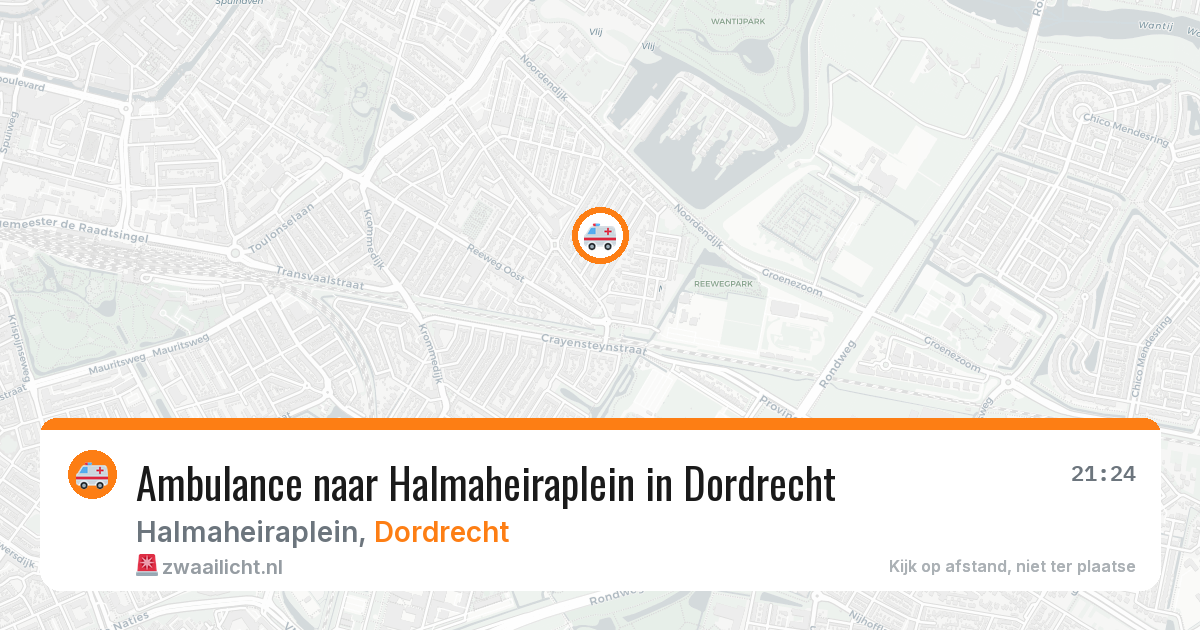 Ambulance naar Halmaheiraplein in Dordrecht — 11 jun 2026