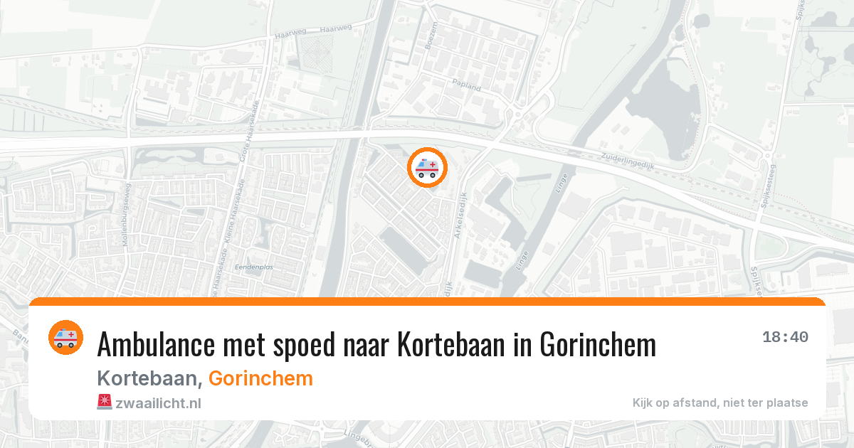 Ambulance met spoed naar Kortebaan in Gorinchem — 11 feb 2026
