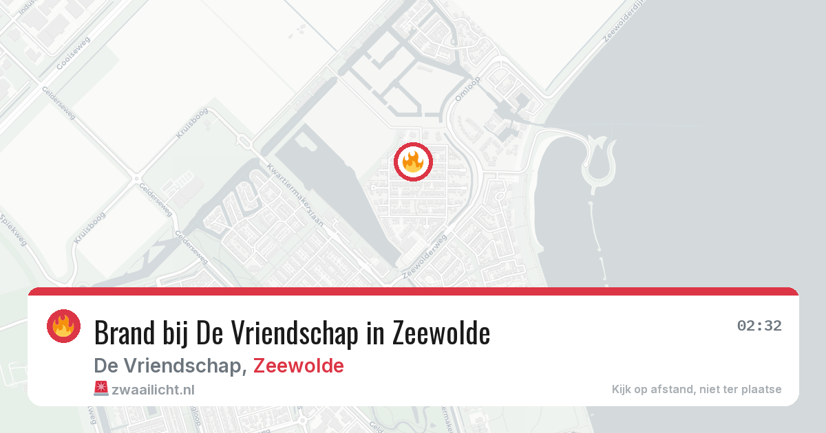 Brand bij De Vriendschap in Zeewolde — 28 jun 2026