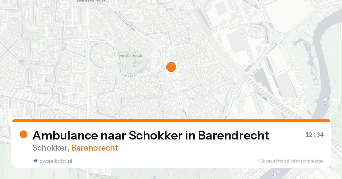 Ambulance naar Schokker in Barendrecht — 24 aug 2026