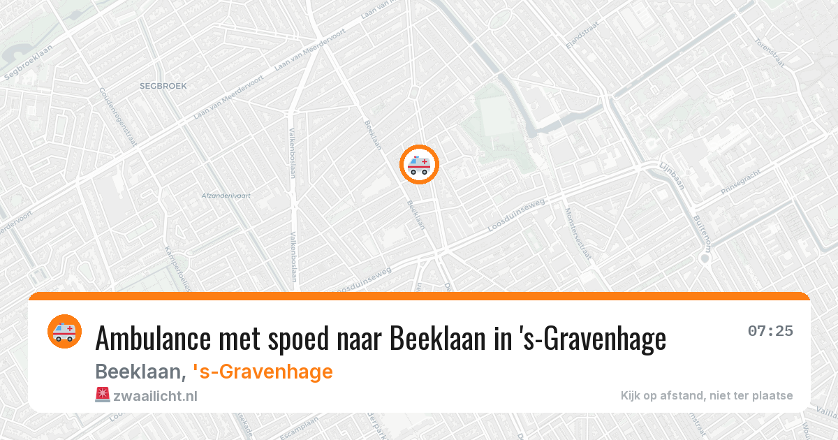 Ambulance met spoed naar Beeklaan in 's-Gravenhage — 10 apr 2026